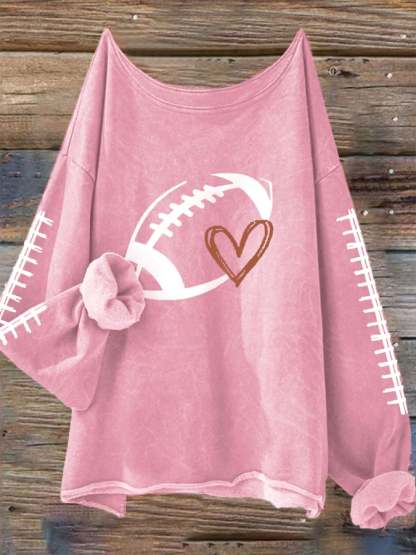 🔥🔥Women's Football Lover Casual Long-Sleeve T-Shirt