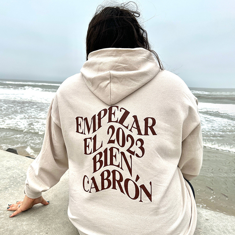 Empezar Bl 2023 Bien Cabron Print Hoodie