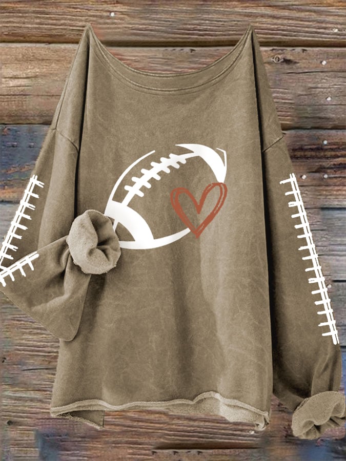 🔥🔥Women's Football Lover Casual Long-Sleeve T-Shirt