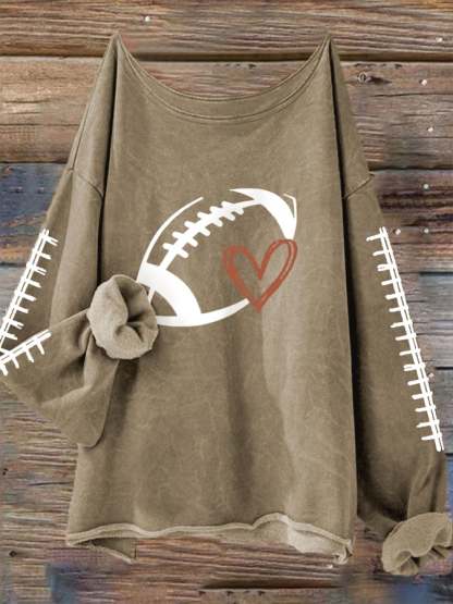 🔥🔥Women's Football Lover Casual Long-Sleeve T-Shirt