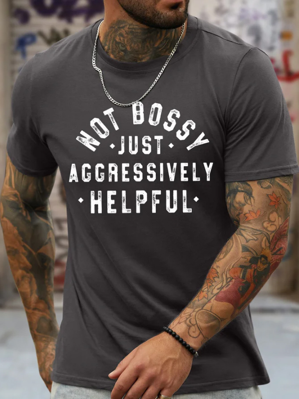 Not Bossy Printed Men's T-shirt