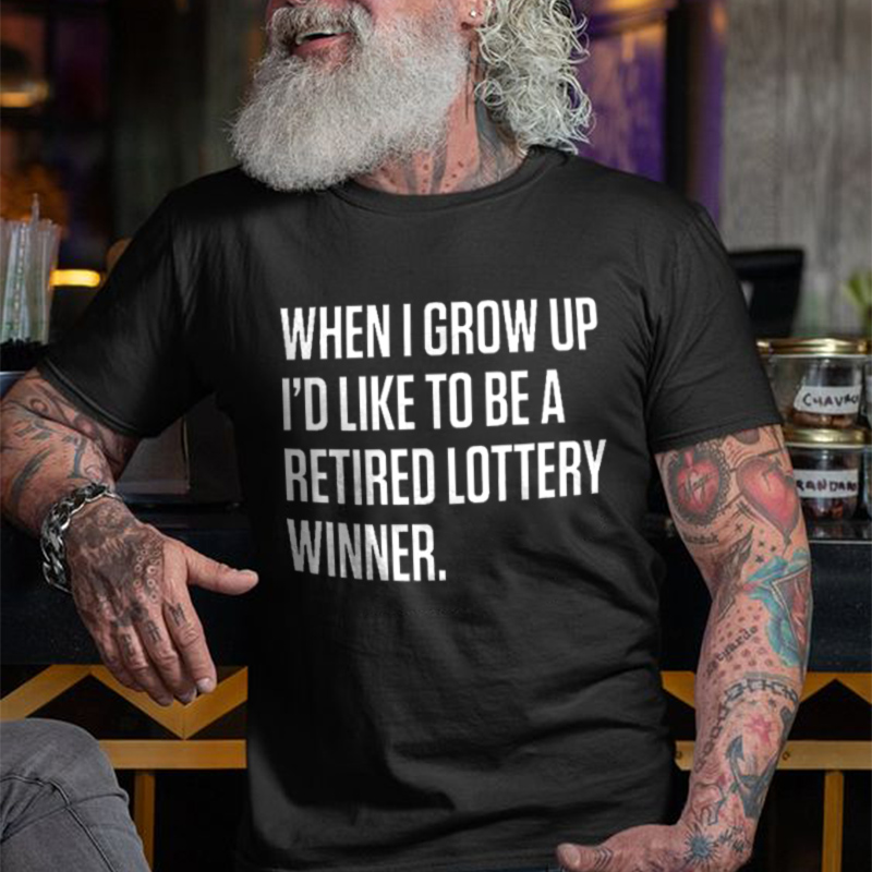 When I Grow Up Printed Men's T-shirt