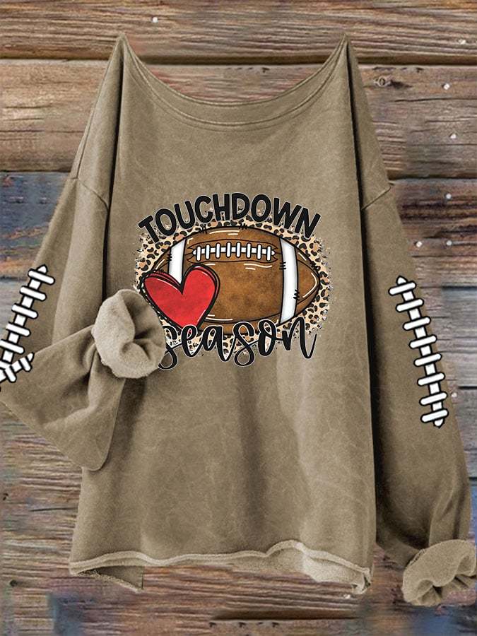 🔥Over $49 Save 5% OFF🔥Women's Football Lover Touchdown Season Casual