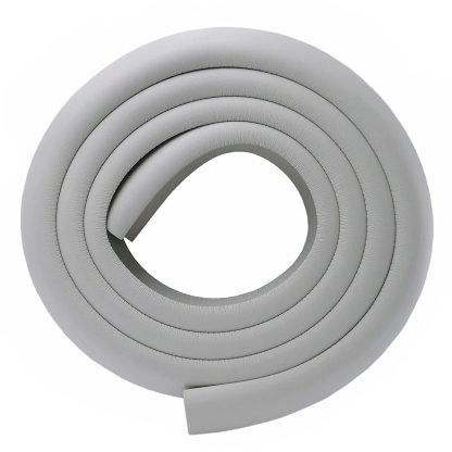M2cbridge L Shape Extra Thick Furniture Table Edge Protectors Foam Baby Safety Bumper Guard 6.5 Ft (Off White with 4 Corners)