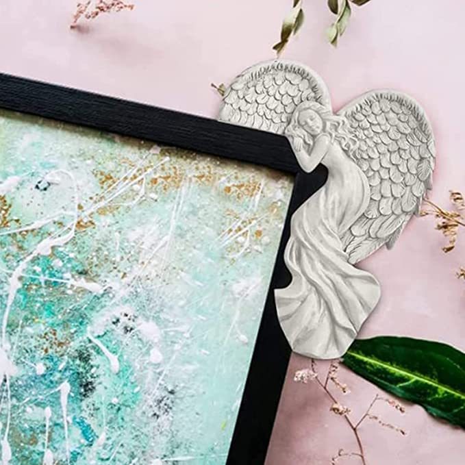 2023 New Door Frame Angel Decor Statues Ornaments with Heart-Shaped Wings Sculpture