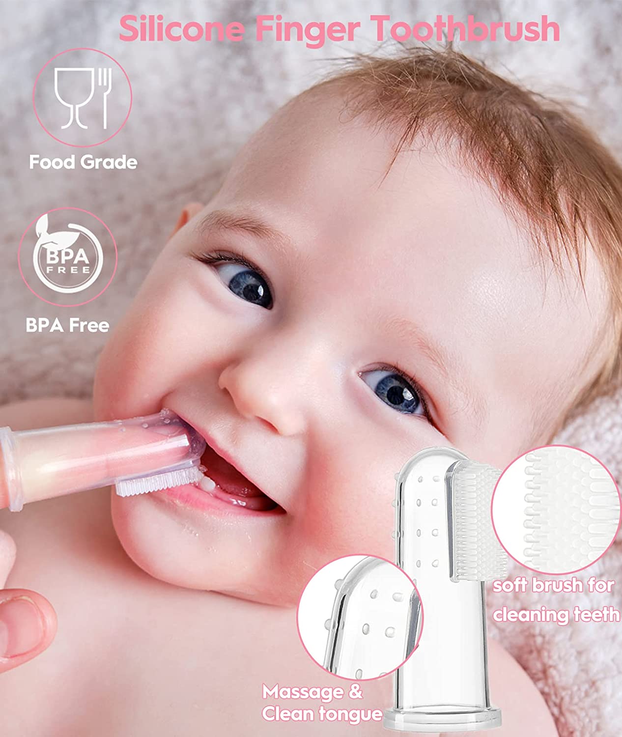 Baby Healthcare and Grooming Kit, Safety Newborn Nursery Care Set, with Hair Brush Comb, Nail Clipper, Thermometer, Pacifier Clip, Nasal Aspirator for Newborn Infant Baby Girls Boys (Blue)