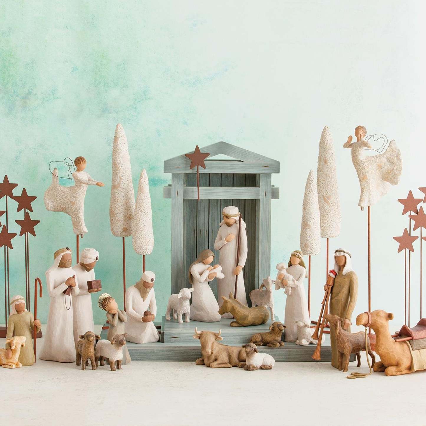 Nativity Deluxe 17-piece Set|Nativity Sets-babyanimal