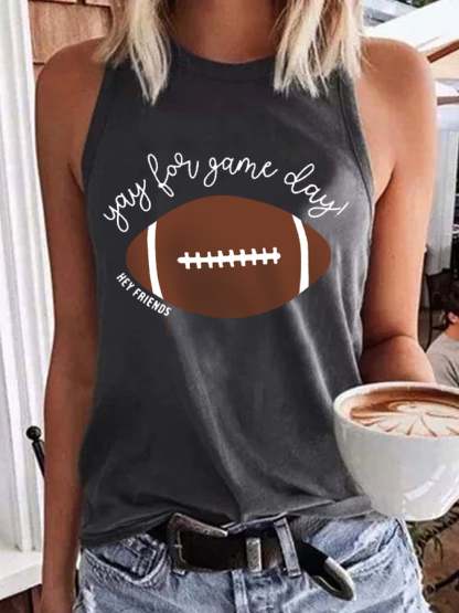 🔥🔥Women's Hey Friends Yay For Game Day! Football Lover Vest
