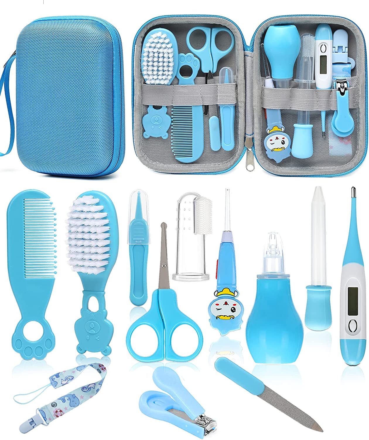Baby Healthcare and Grooming Kit, Safety Newborn Nursery Care Set, wit