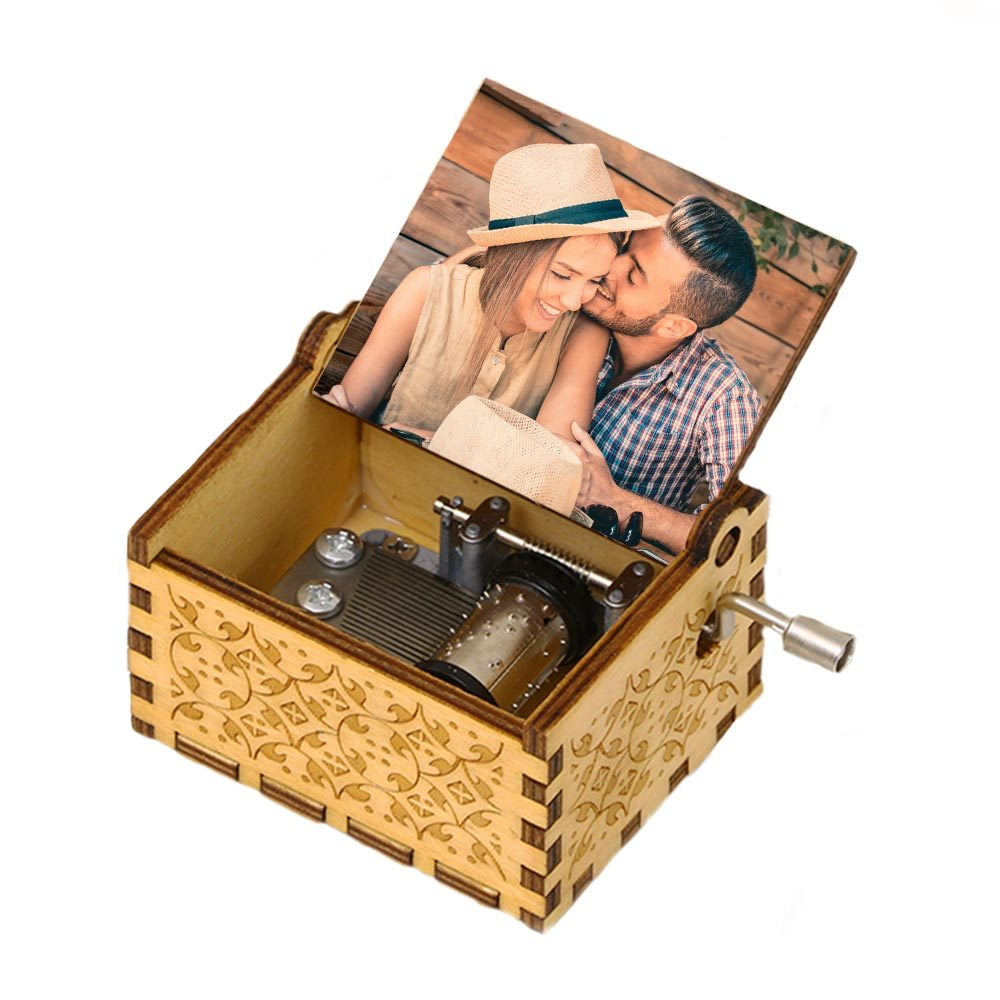 Personalized Photo Wood Song Music Box