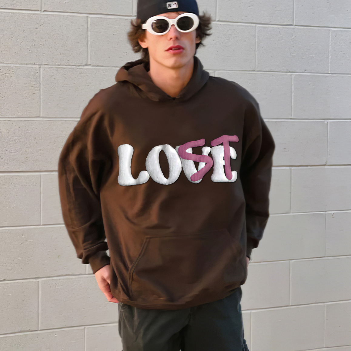 Just Restocked LOVE or LOST Puff Printing Hoodie