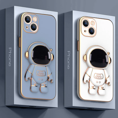 Astronaut Folding Bracket iPhone Case With Camera Protector-babyanimal