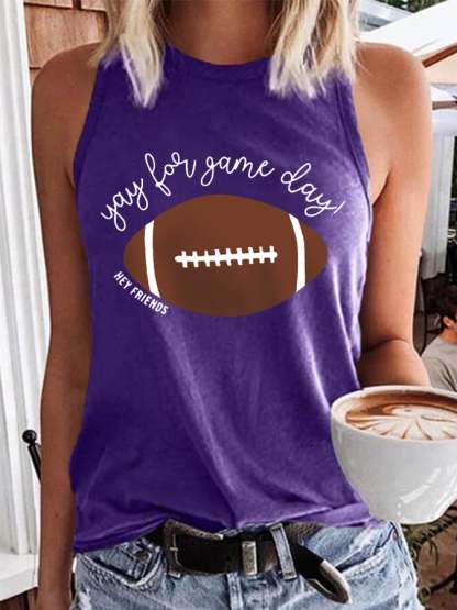 🔥🔥Women's Hey Friends Yay For Game Day! Football Lover Vest