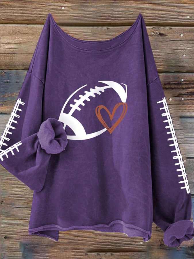 🔥🔥Women's Football Lover Casual Long-Sleeve T-Shirt