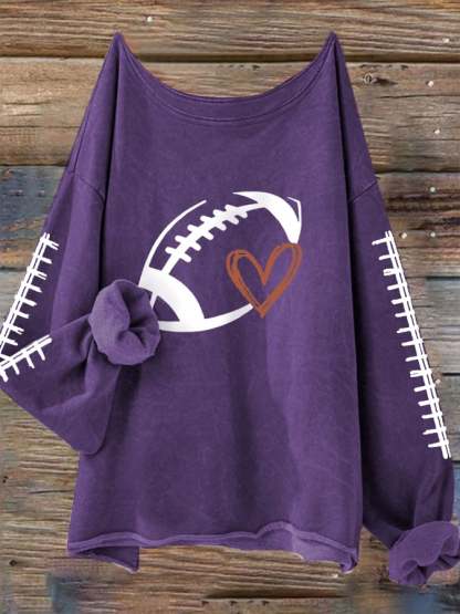 🔥🔥Women's Football Lover Casual Long-Sleeve T-Shirt