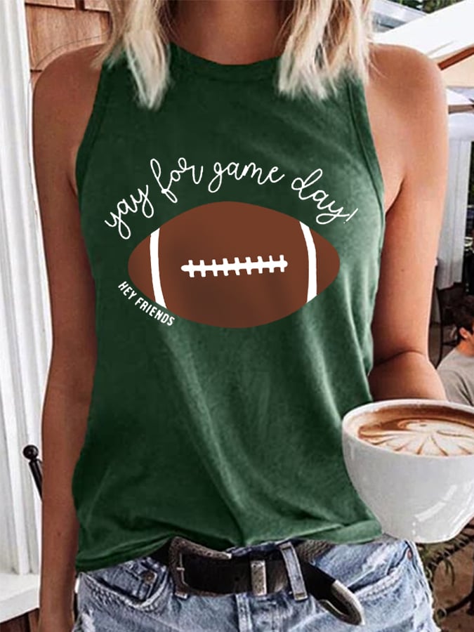 🔥🔥Women's Hey Friends Yay For Game Day! Football Lover Vest