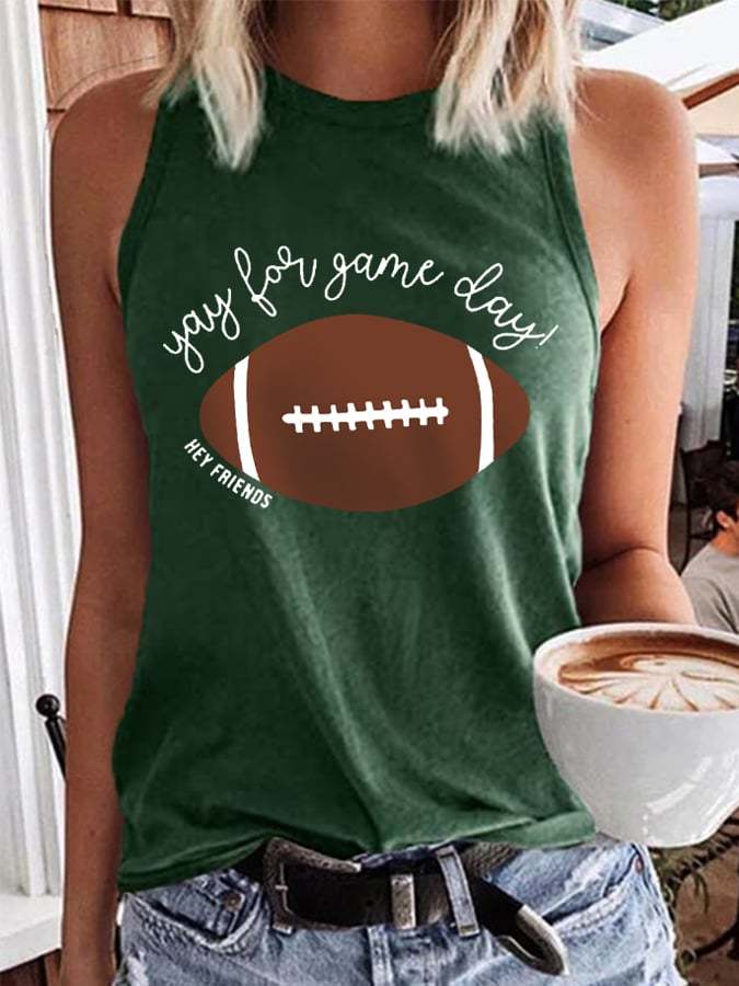 🔥🔥Women's Hey Friends Yay For Game Day! Football Lover Vest