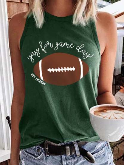 🔥🔥Women's Hey Friends Yay For Game Day! Football Lover Vest
