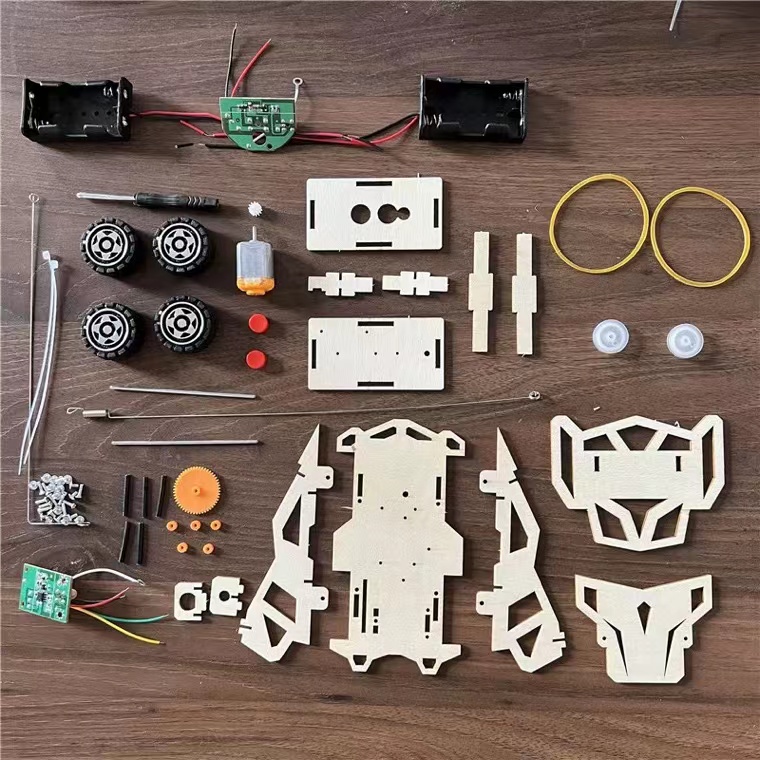 Wooden Model Car Kits, STEM Projects for Kids & Gift 3D Puzzles, Science Educational Crafts Building Kit