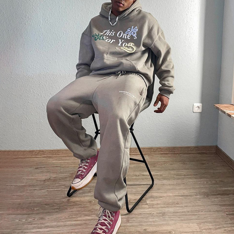 This One'S For You Print Long Sleeve Hoodie