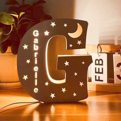  Custom Name Light, Custom Wooden Night Light Living Room Letter Lamp Wall Decor Name Light-babyanimal