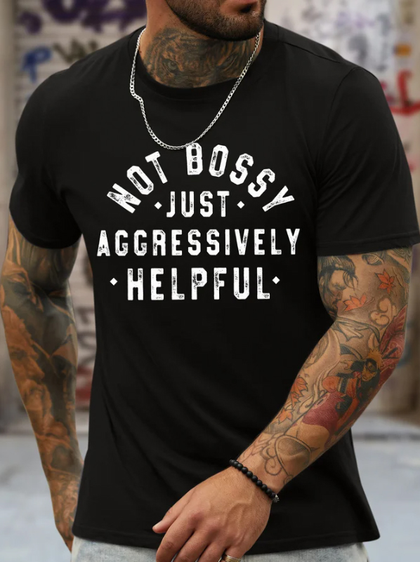 Not Bossy Printed Men's T-shirt
