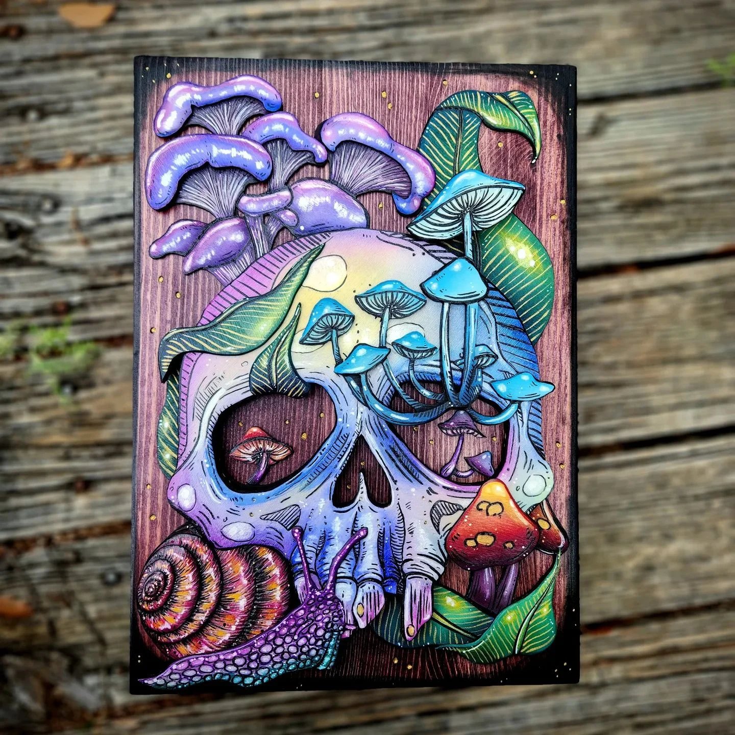 2023 Skull and Nature Hidden Key Box