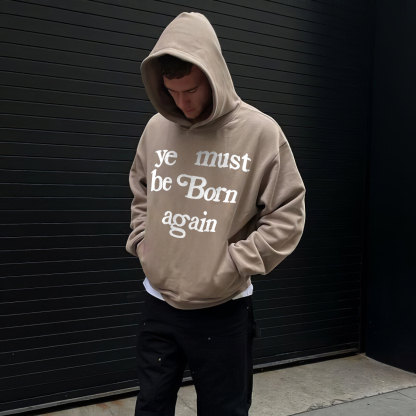 Ye Must Be Born Again Print Hoodie