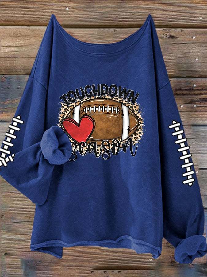 🔥🔥Women's Football Lover Touchdown Season Casual Long-Sleeve T-Shirt