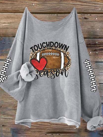 🔥🔥Women's Football Lover Touchdown Season Casual Long-Sleeve T-Shirt
