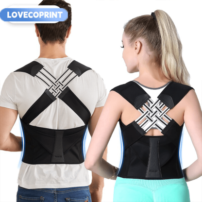 1pc Facebook Hot Sale Adjustable Back Posture Belt Office Home Gym Unisex