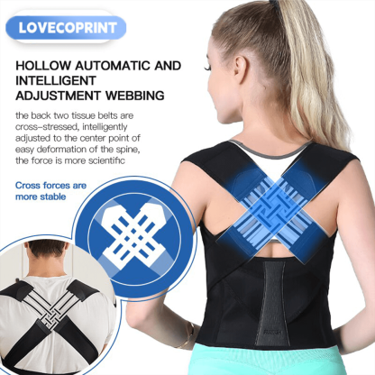 1pc Facebook Hot Sale Adjustable Back Posture Belt Office Home Gym Unisex