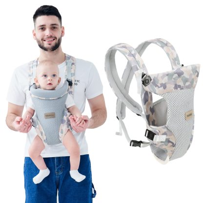 Baby Carrier, Embrace Cozy 4-in-1 Infant Carrier Ergonomic Adjustable Holder Portable Convertible Front and Back Backpack Carry for Infants Toddlers Babies Girl and Boy 12-40 Pounds (Blue)