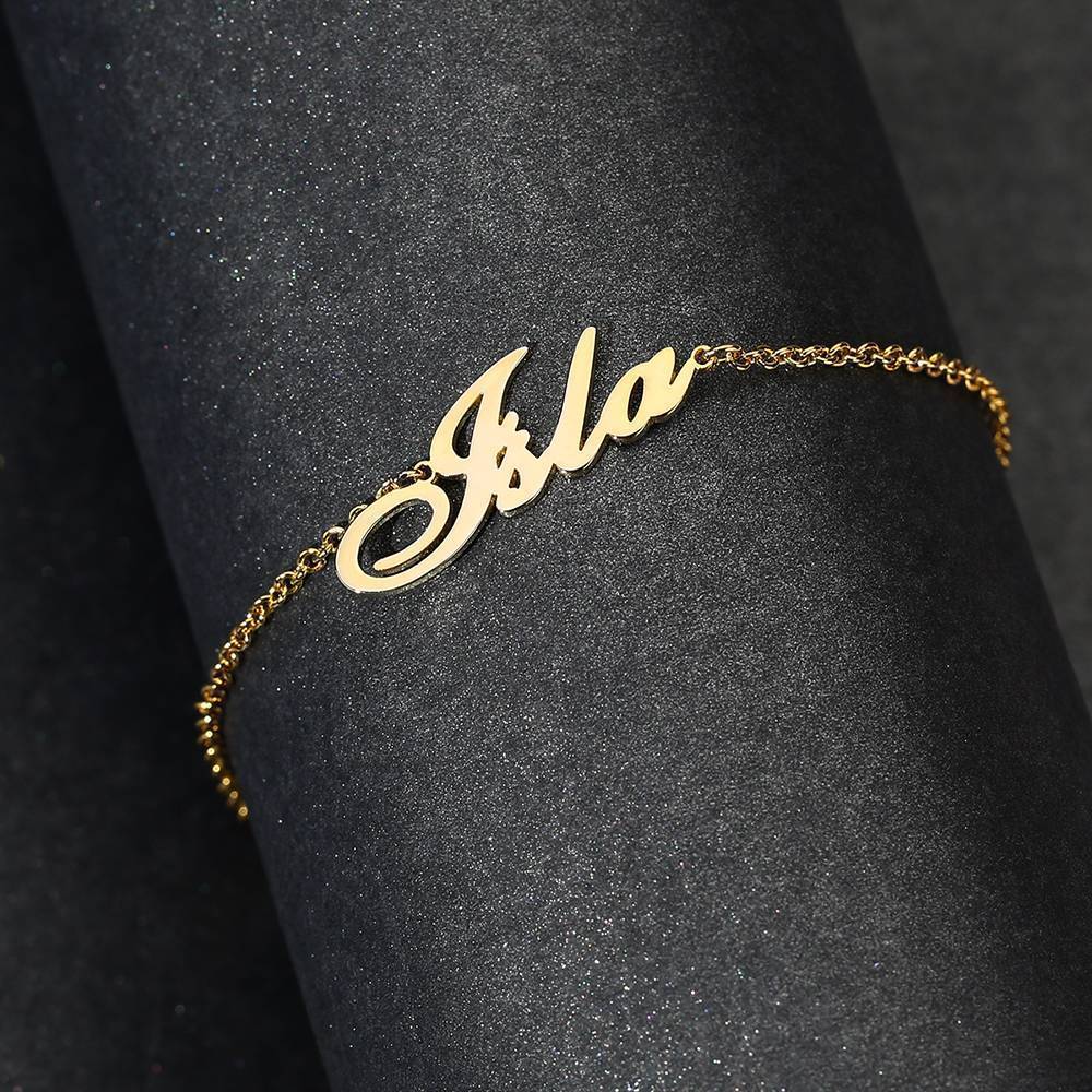 Custom Name Anklet Stainless Steel