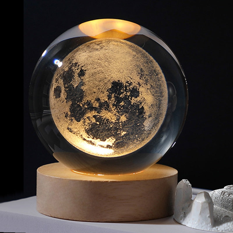 Lazer Engraved Crystal Ball-babyanimal