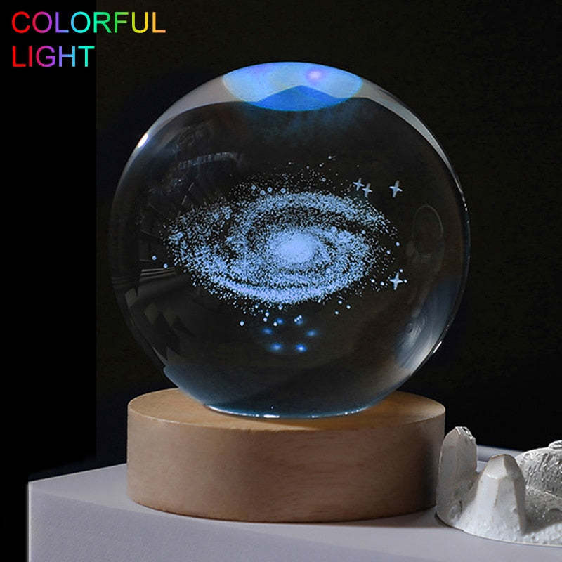 Lazer Engraved Crystal Ball-babyanimal