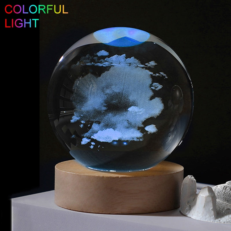 Lazer Engraved Crystal Ball-babyanimal