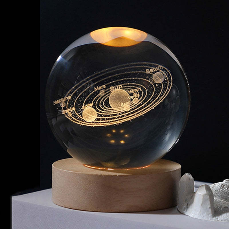 Lazer Engraved Crystal Ball-babyanimal