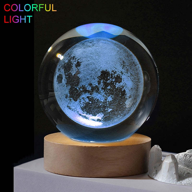 Lazer Engraved Crystal Ball