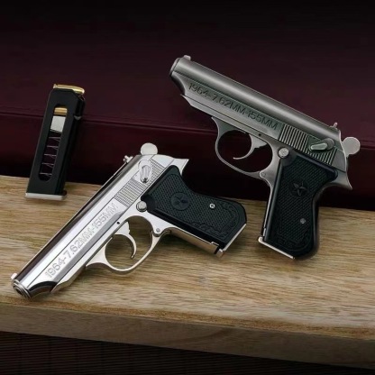 1:2 throw shell 64 type full metal gun model removable pistol keychain