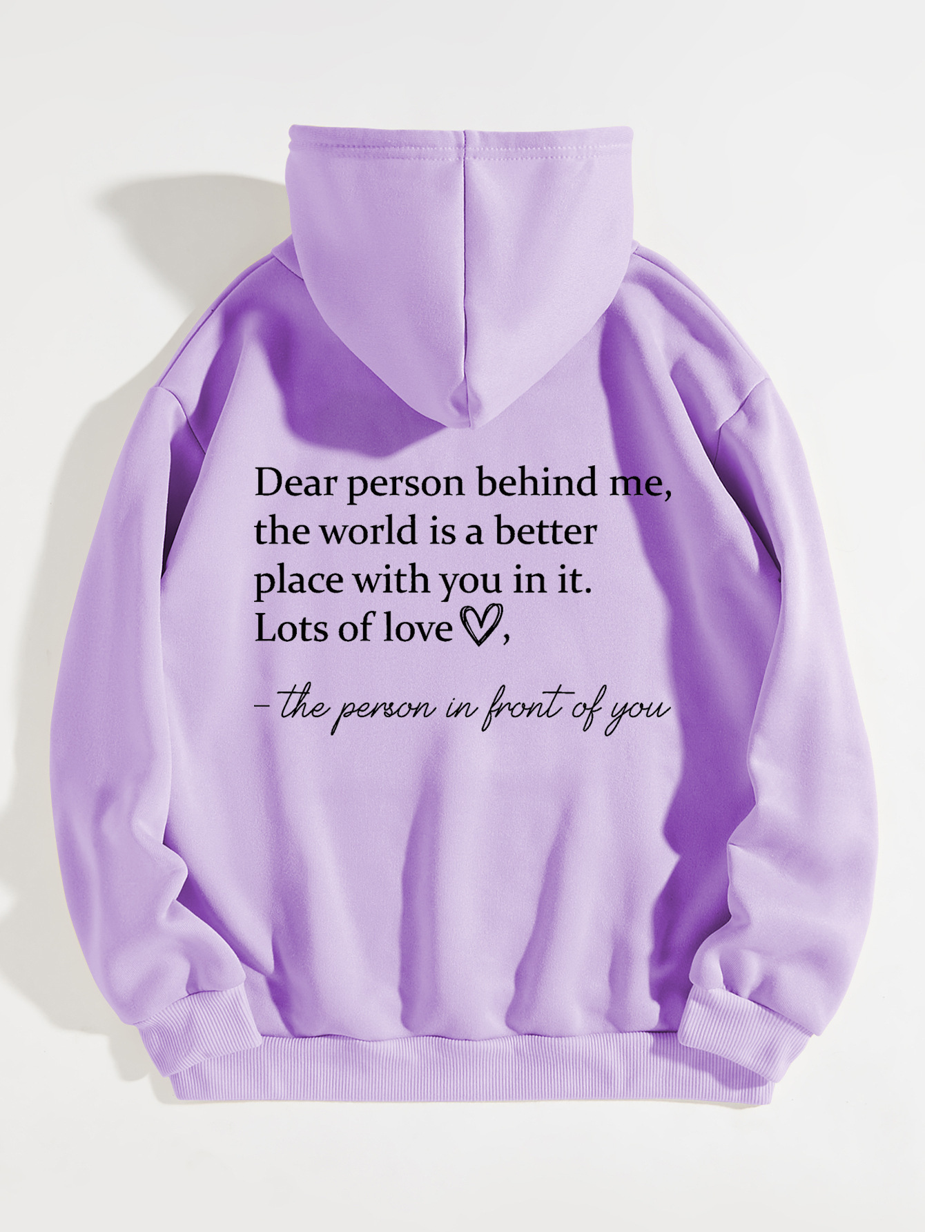 Foreign trade dear person behind me hoodie plain letter sweater Oversized Hoodie