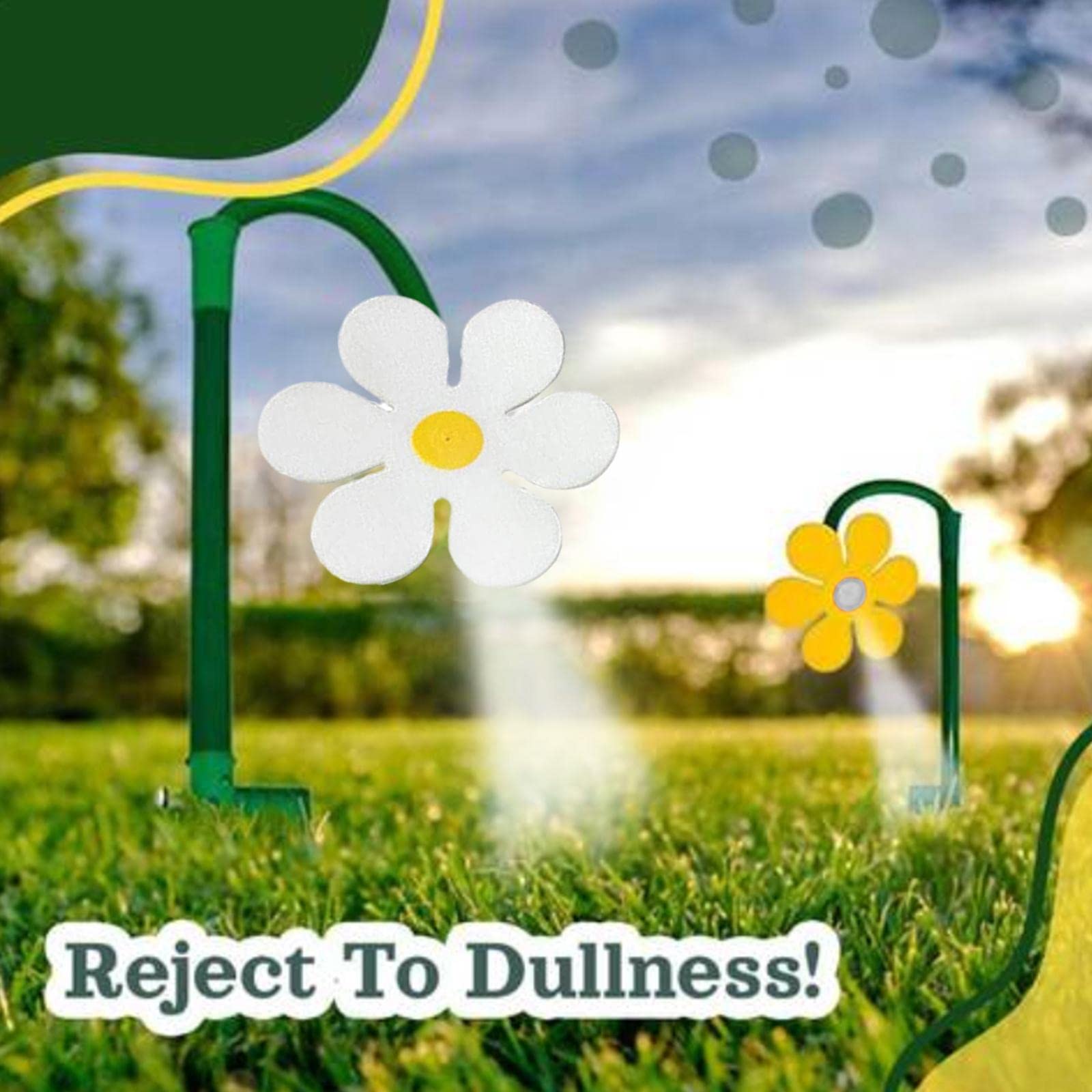 Dancing sunflower sun flower sprinkler watering children summer sprinkler sun flower shower