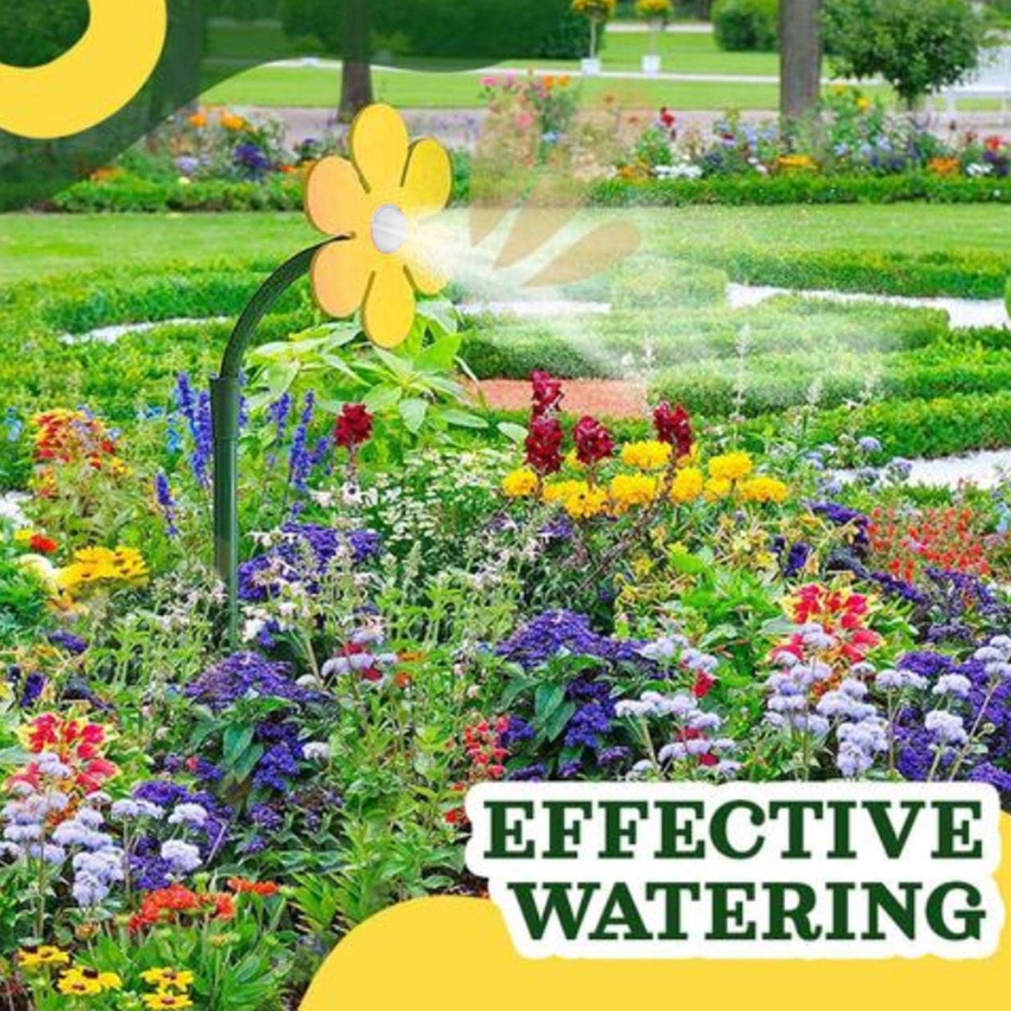 Dancing sunflower sun flower sprinkler watering children summer sprinkler sun flower shower