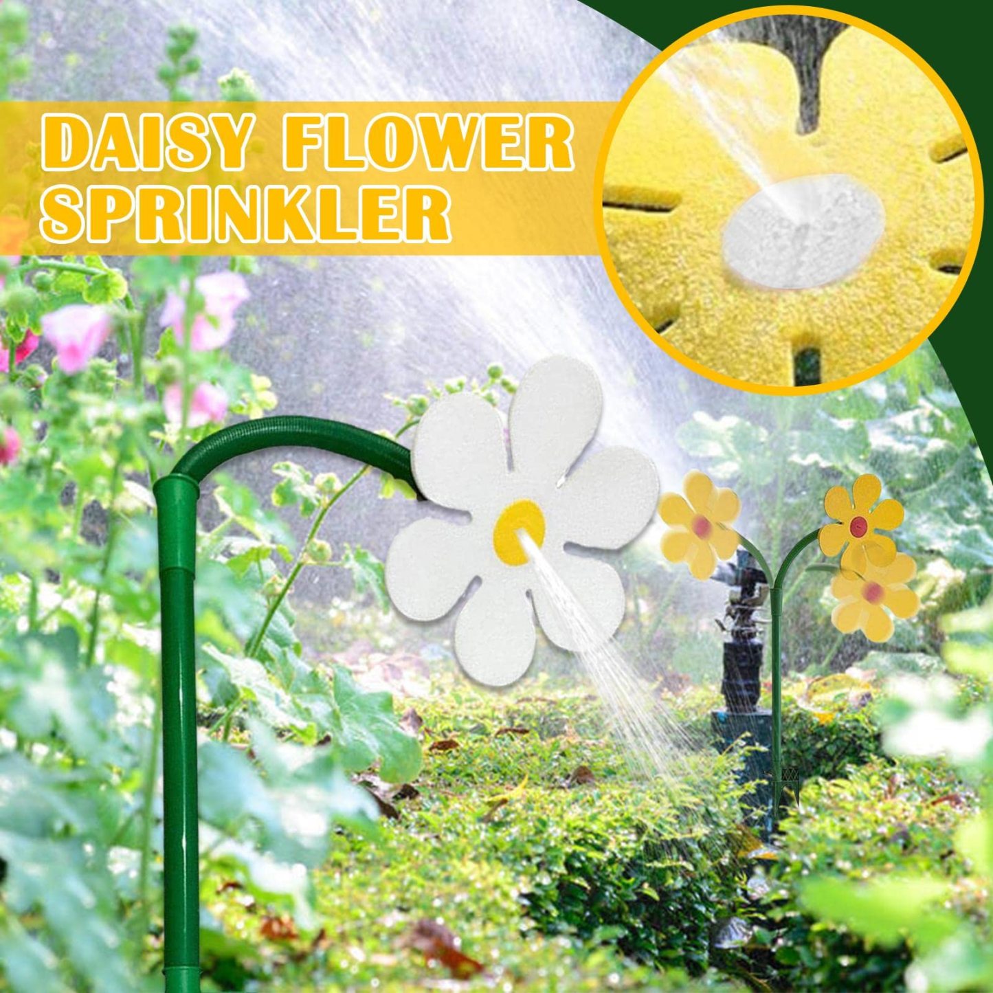 Dancing sunflower sun flower sprinkler watering children summer sprinkler sun flower shower
