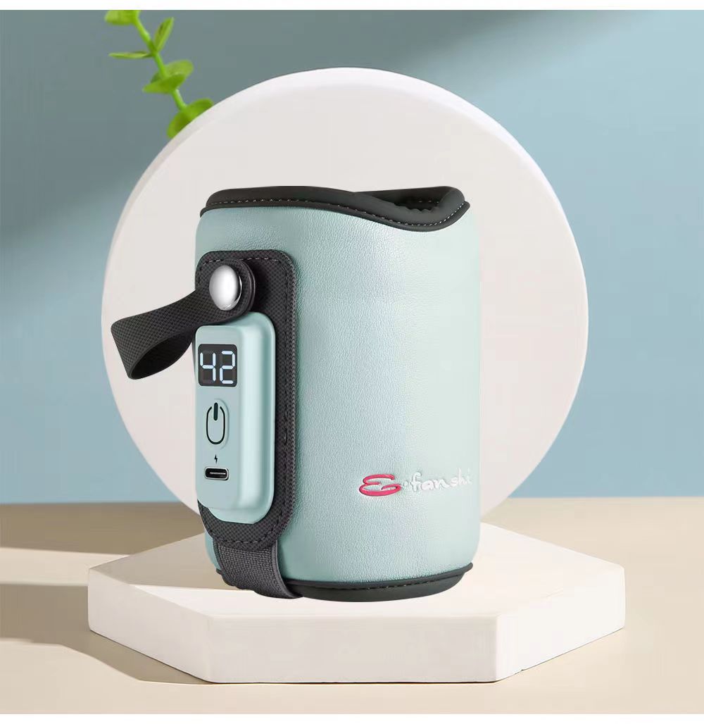 Portable Bottle Warmer Cover USB, Baby Milk Heat Keeper K1 for Car Tra