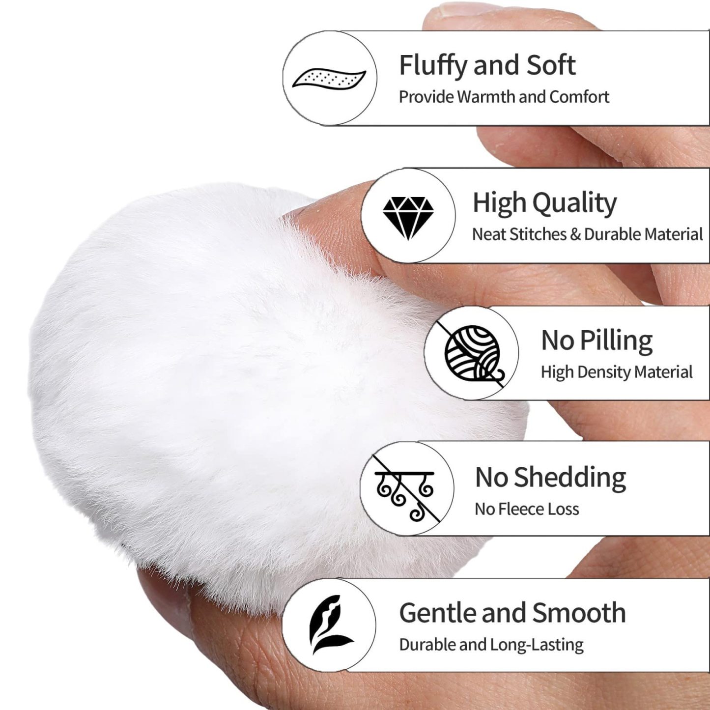 Cute Baby Bunny Tails Halloween Costume Accessories Fluffy Pom Pom Ball Rabbit