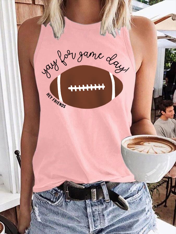 🔥🔥Women's Hey Friends Yay For Game Day! Football Lover Vest