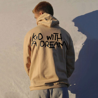Kid With A Dream Print Hoodie