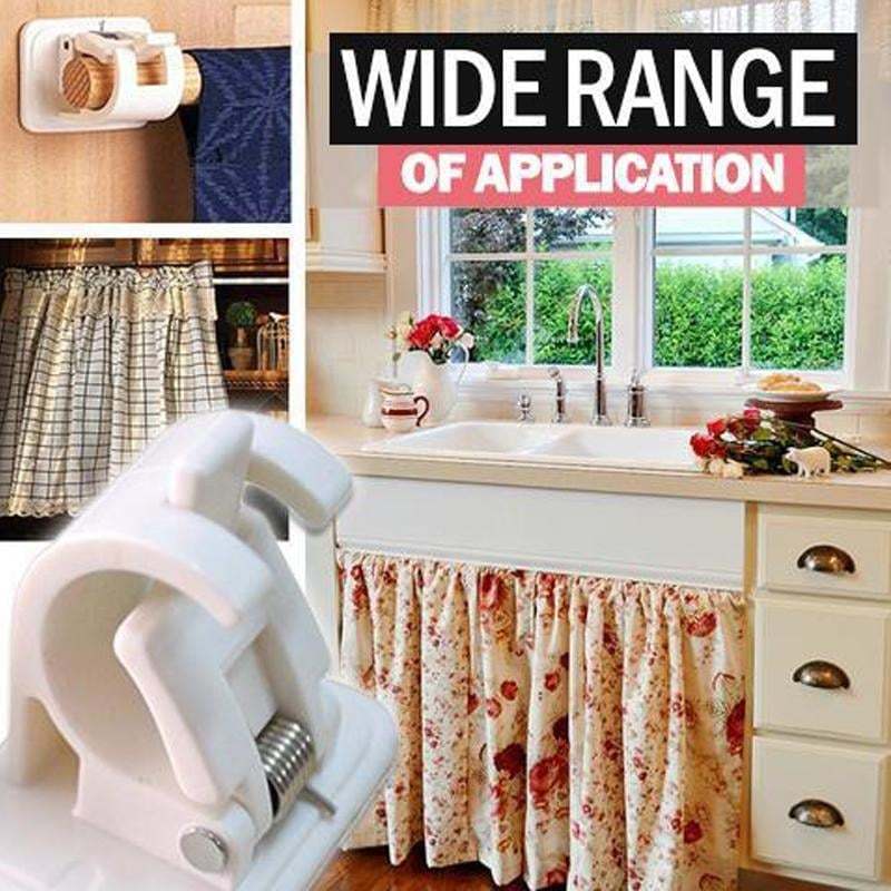 (🔥Hot Sale - 49% OFF)Nail-free Adjustable Rod Bracket Holders(2PCS), BUY 3 Get 1 Free