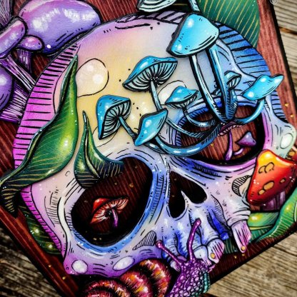 2023 Skull and Nature Hidden Key Box